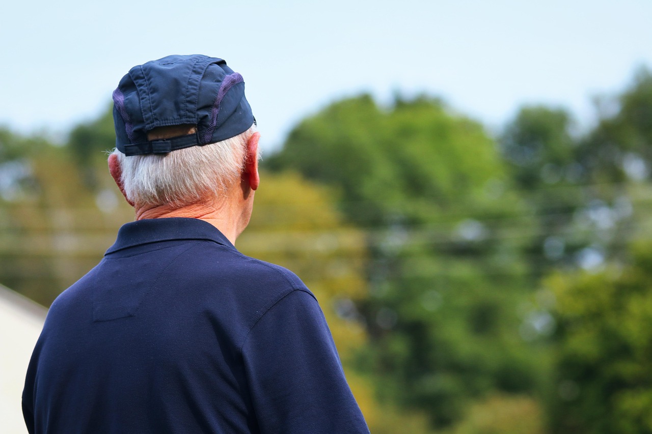 senior, cap, pensioners, old-age poverty, pension, old people's home, old